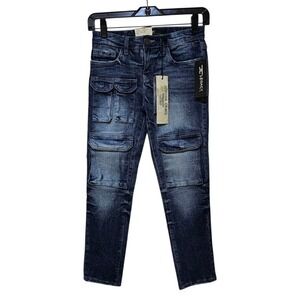 NWT Jordan Craig Boys 8 Legacy Edition Hamilton‎ Cargo Pant Jeans 25x24